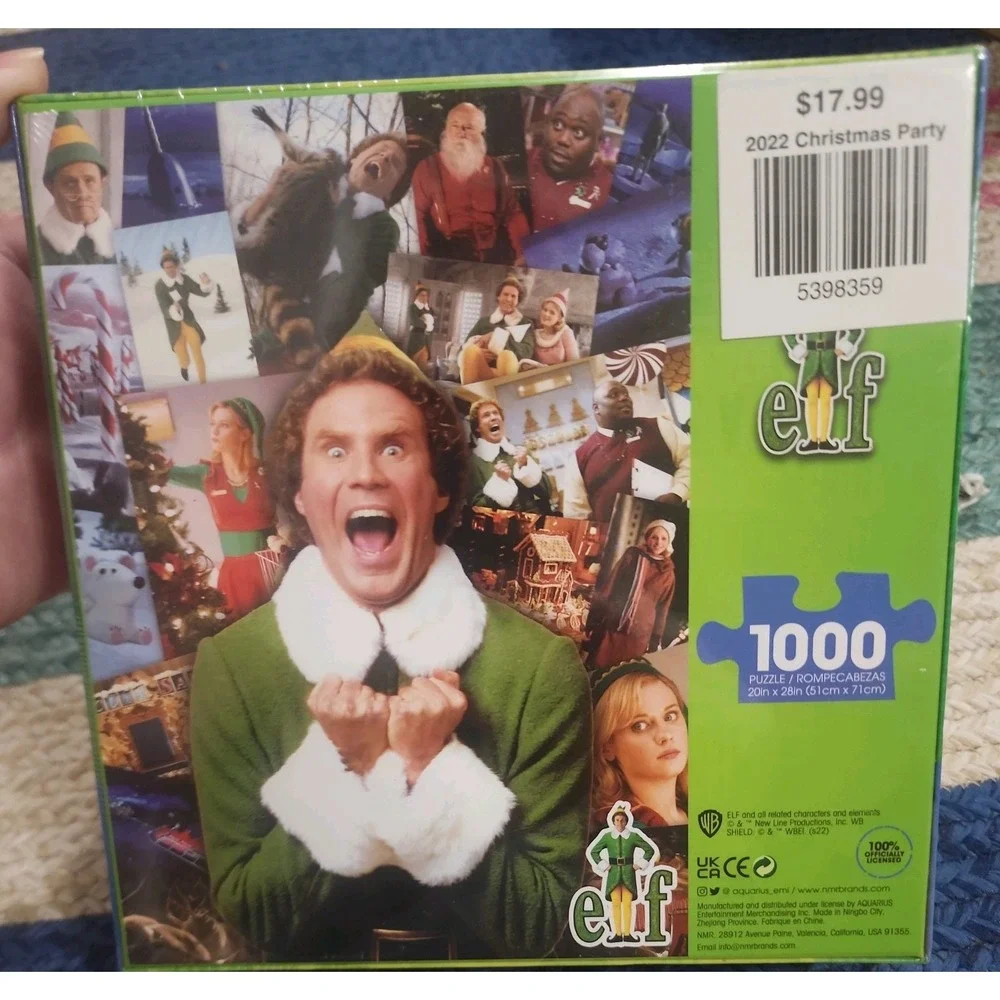 Elf Movie Collage Puzzle 1000 Piece Jigsaw Puzzle New Factory Sealed 20